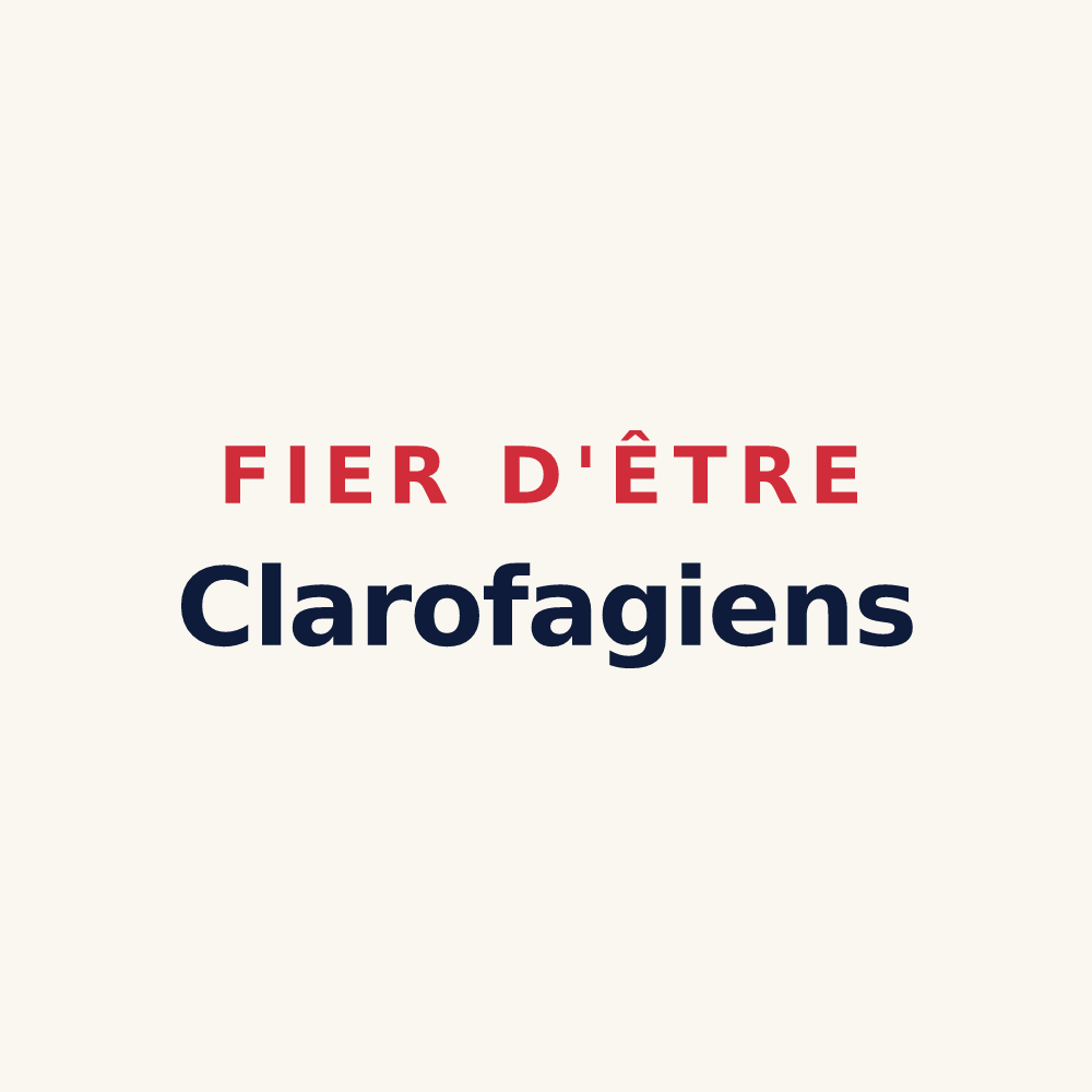 Tasse « Fier d'être Clarofagiens » — design pour Clairfayts