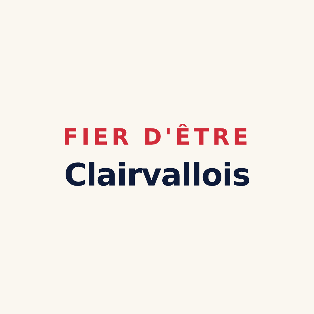 Tasse « Fier d'être Clairvallois » — design pour Clairvaux-d'Aveyron