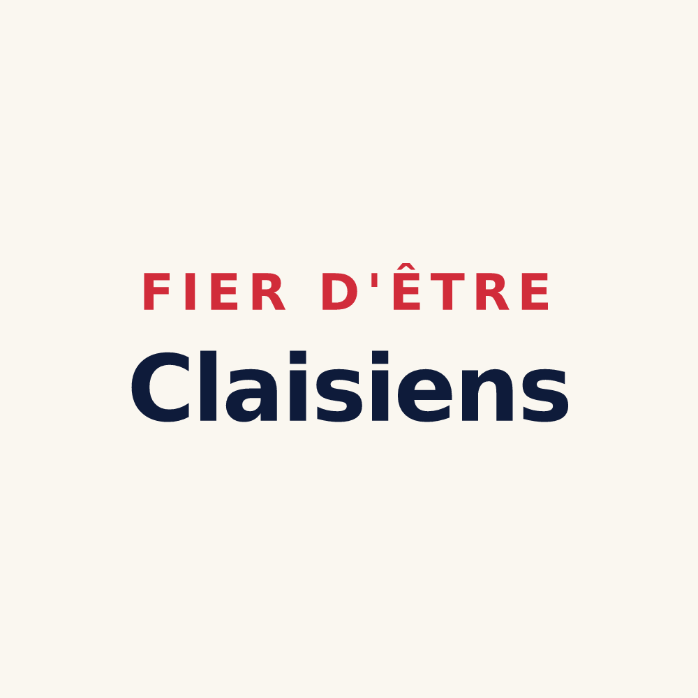 Tasse « Fier d'être Claisiens » — design pour Clais