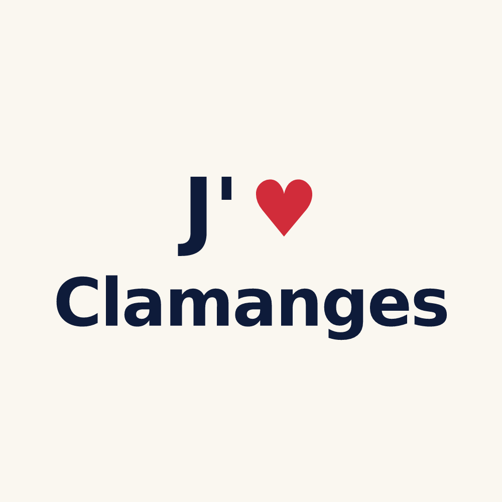 Tasse personnalisée Clamanges — design J'aime Clamanges