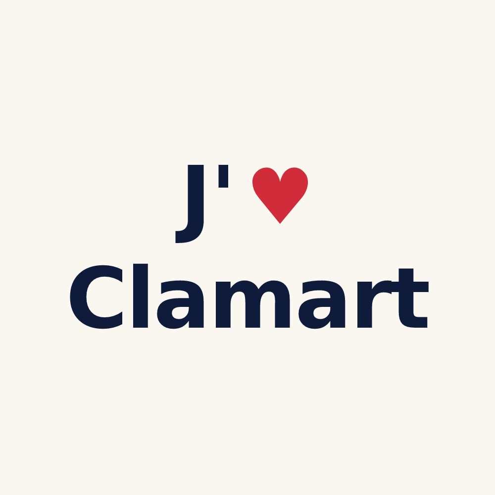 Tasse personnalisée Clamart — design J'aime Clamart