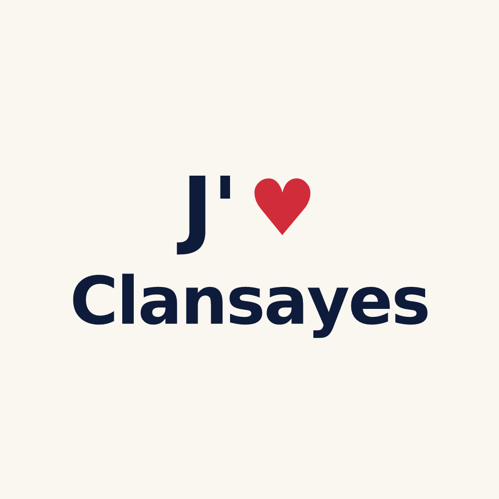 Tasse personnalisée Clansayes — design J'aime Clansayes