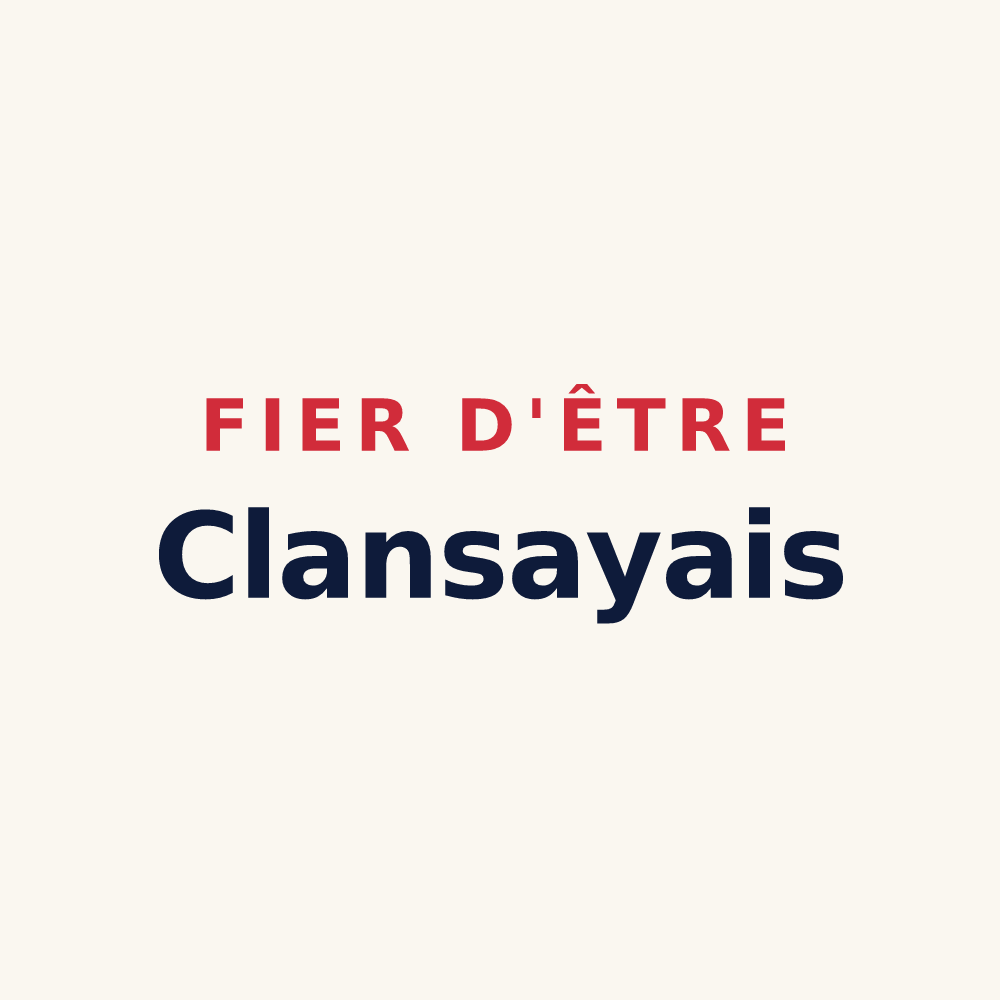 Tasse « Fier d'être Clansayais » — design pour Clansayes
