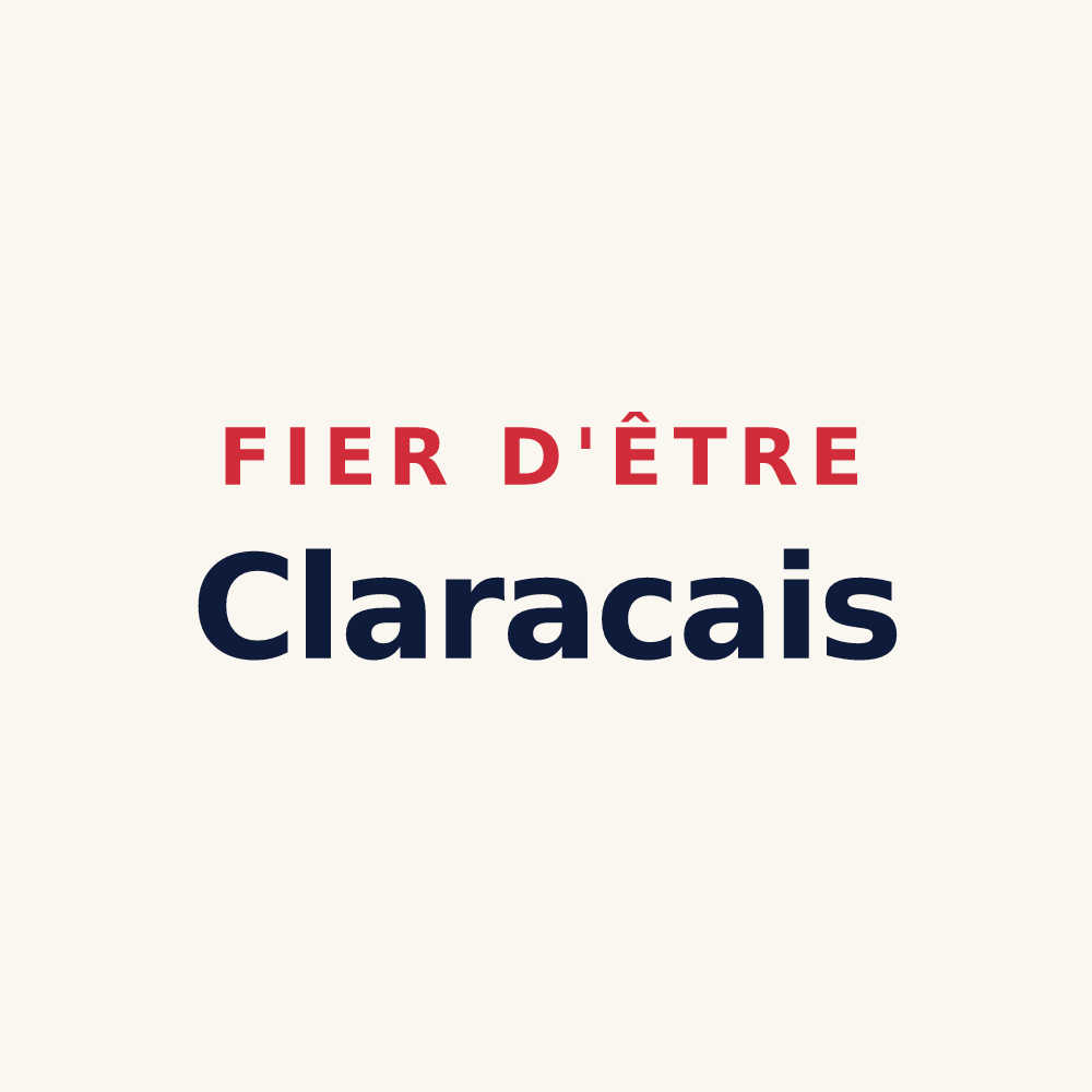 Tasse « Fier d'être Claracais » — design pour Clarac