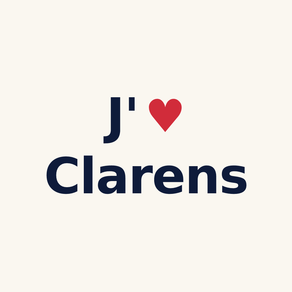 Tasse personnalisée Clarens — design J'aime Clarens