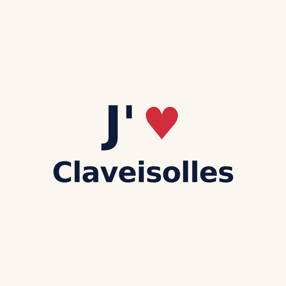 Tasse personnalisée Claveisolles — design J'aime Claveisolles