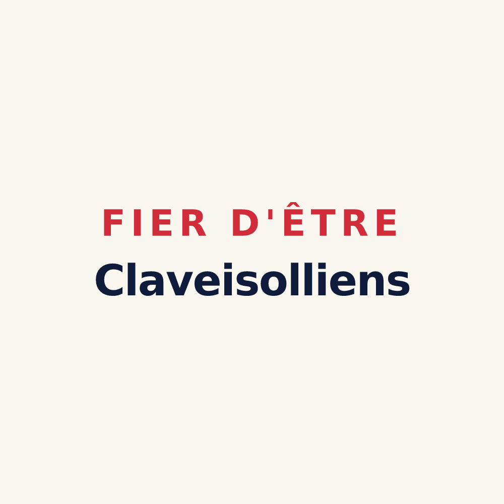 Tasse « Fier d'être Claveisolliens » — design pour Claveisolles