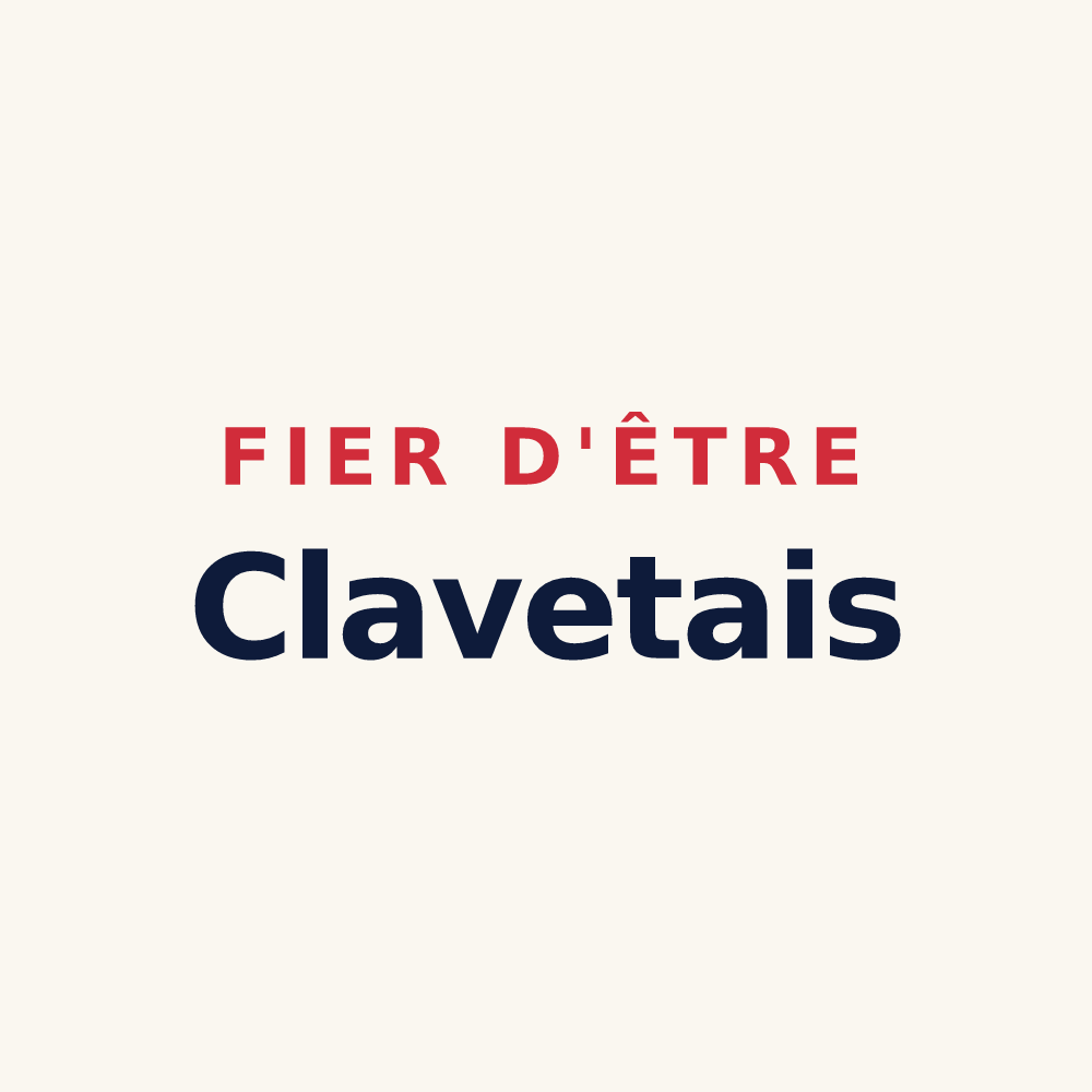 Tasse « Fier d'être Clavetais » — design pour Clavette