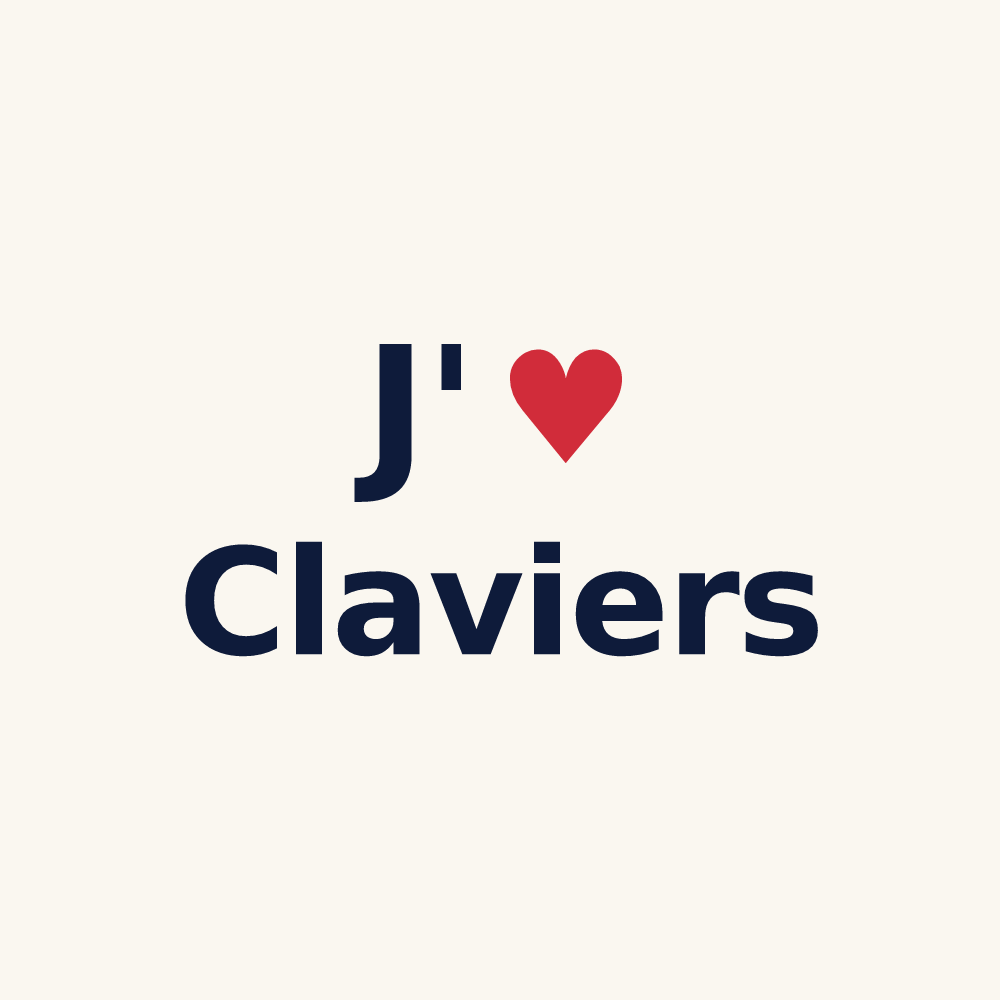 Tasse personnalisée Claviers — design J'aime Claviers