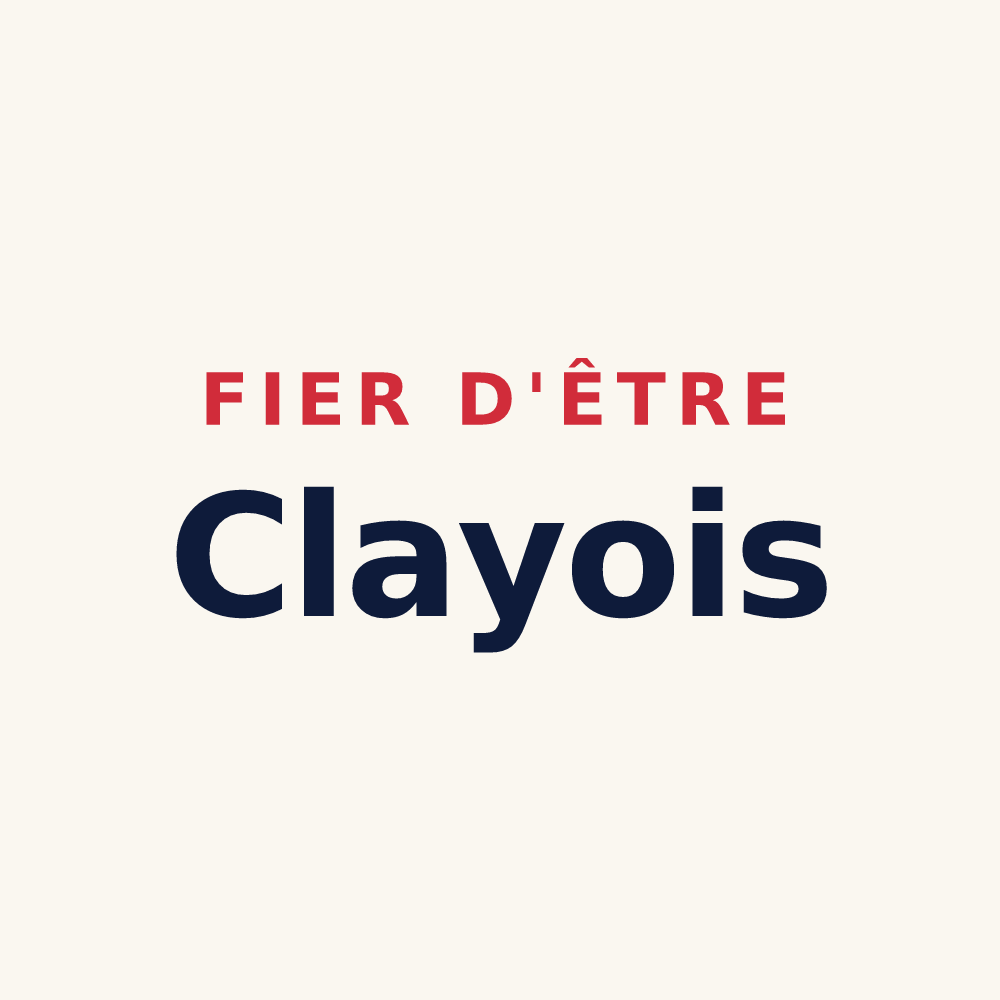 Tasse « Fier d'être Clayois » — design pour Claye-Souilly