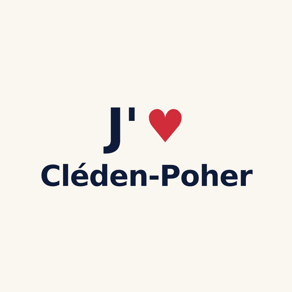 Tasse personnalisée Cléden-Poher — design J'aime Cléden-Poher