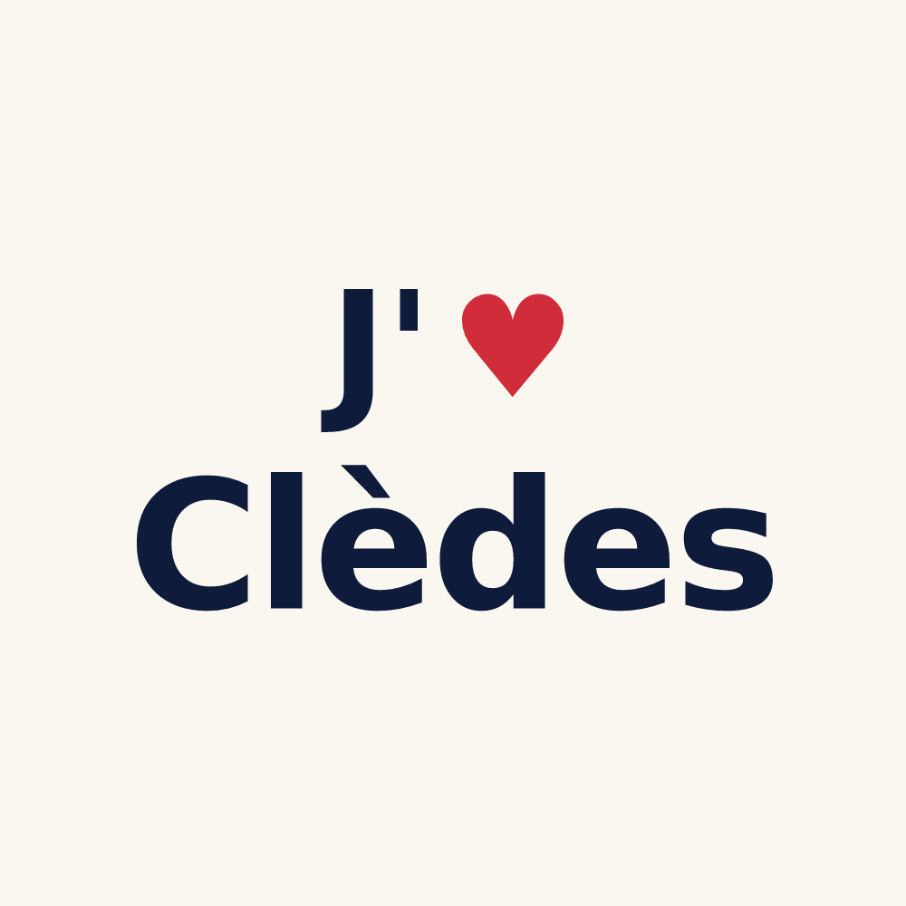 Tasse personnalisée Clèdes — design J'aime Clèdes
