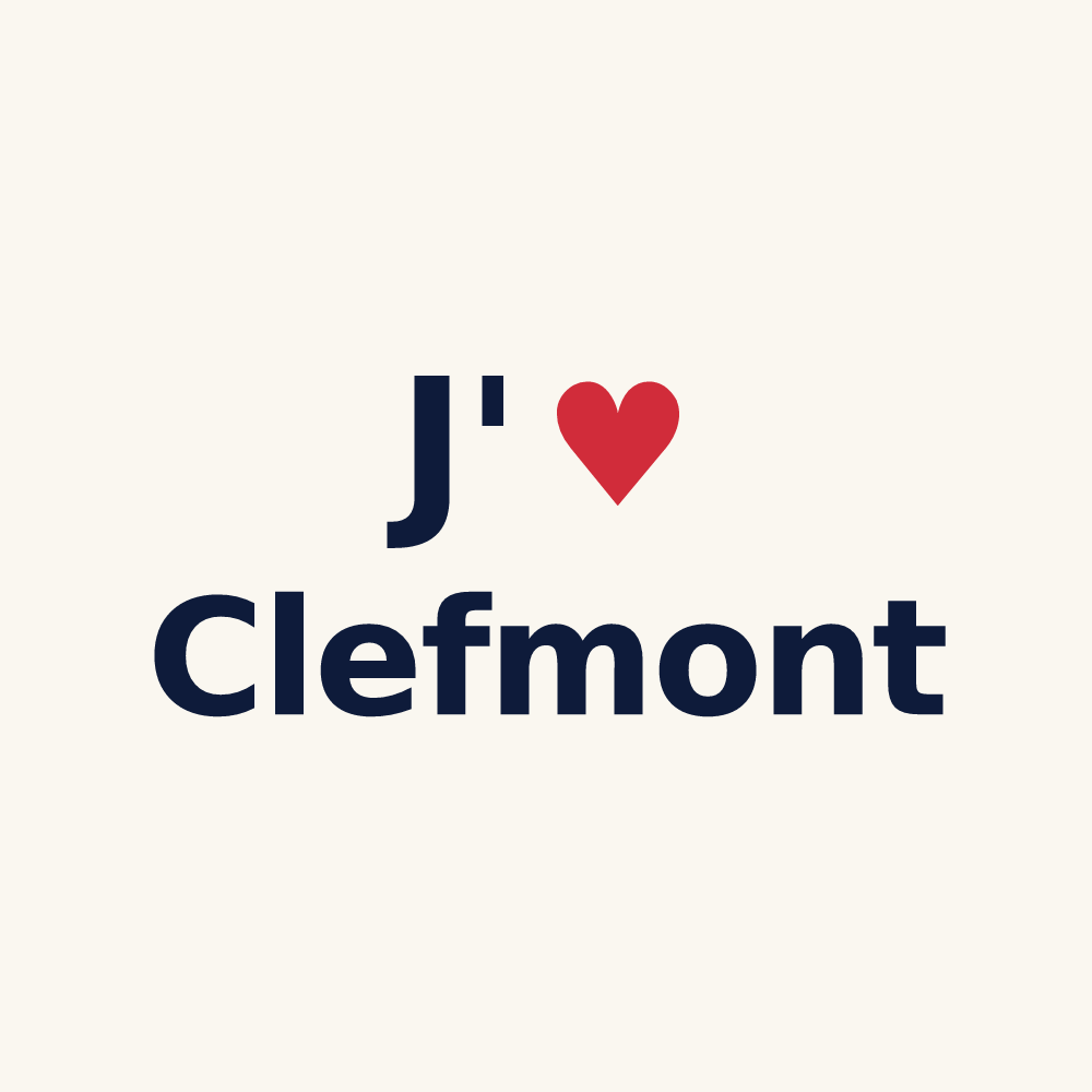 Tasse personnalisée Clefmont — design J'aime Clefmont