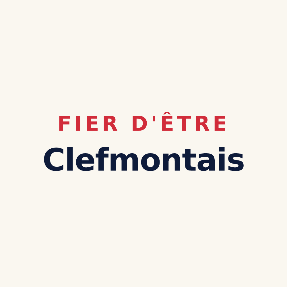 Tasse « Fier d'être Clefmontais » — design pour Clefmont
