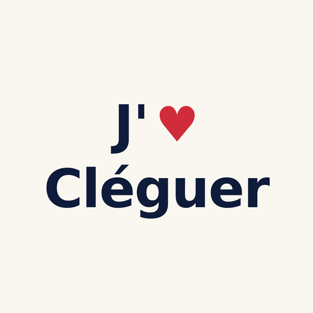 Tasse personnalisée Cléguer — design J'aime Cléguer