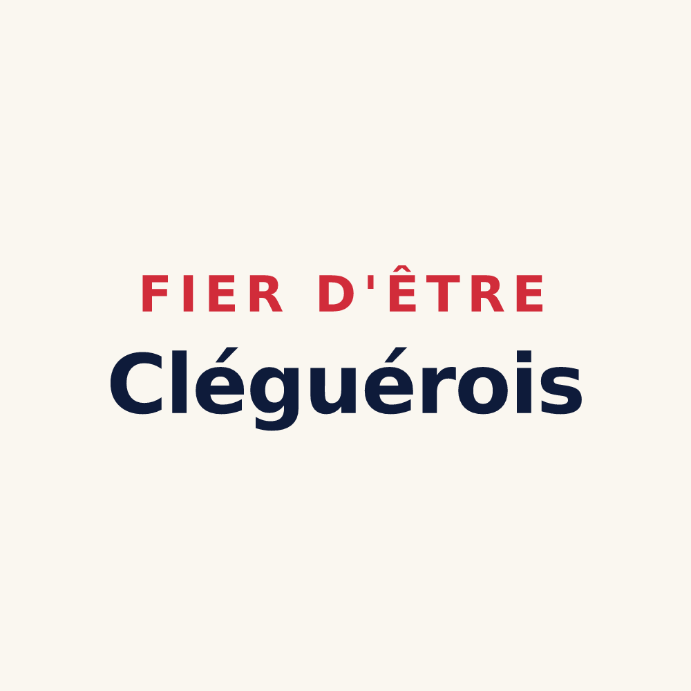 Tasse « Fier d'être Cléguérois » — design pour Cléguer