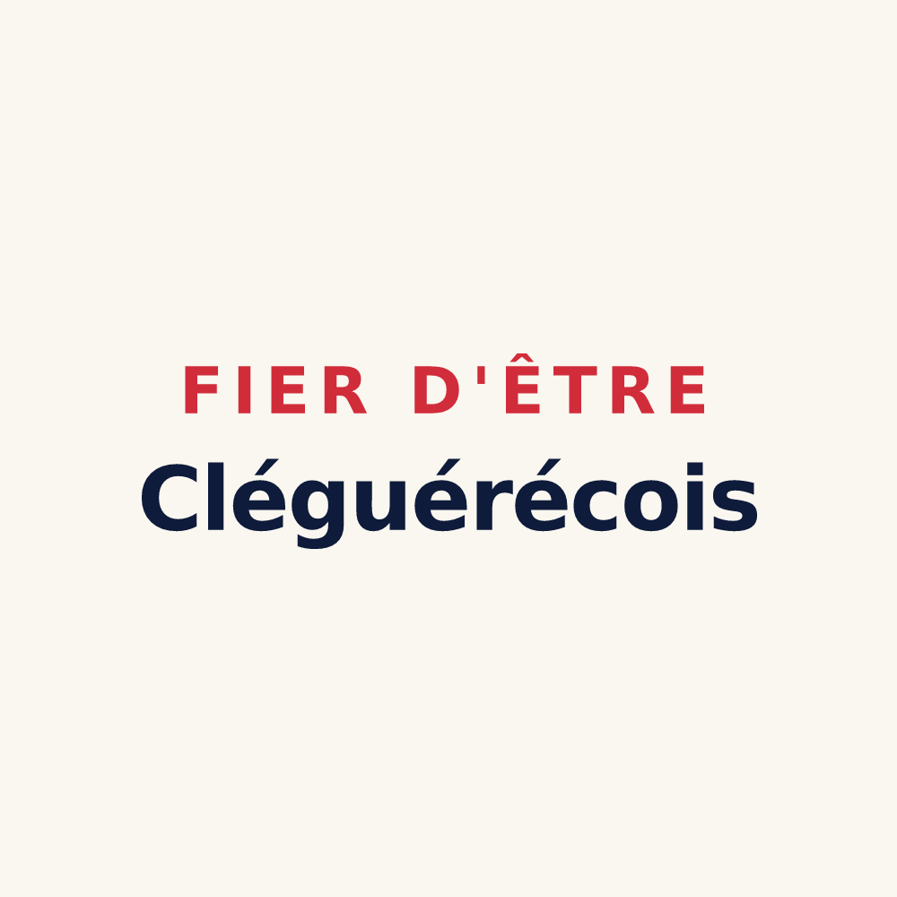 Tasse « Fier d'être Cléguérécois » — design pour Cléguérec