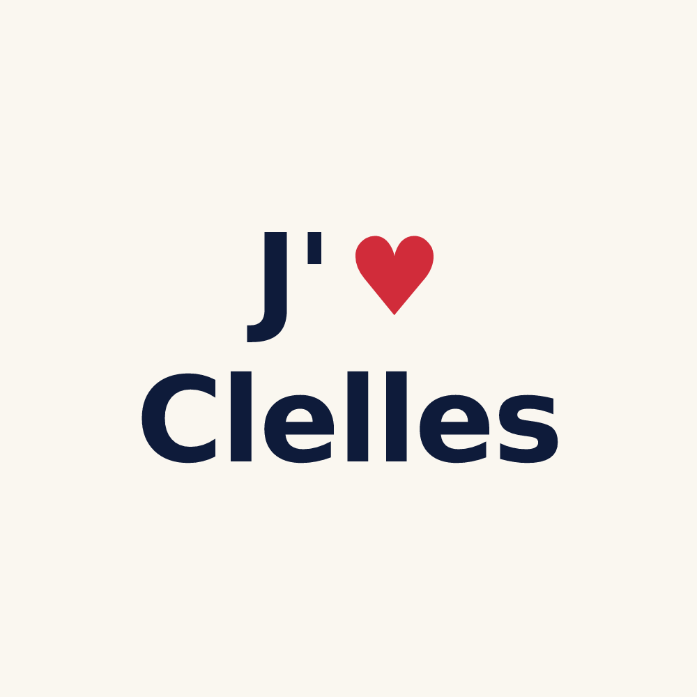 Tasse personnalisée Clelles — design J'aime Clelles