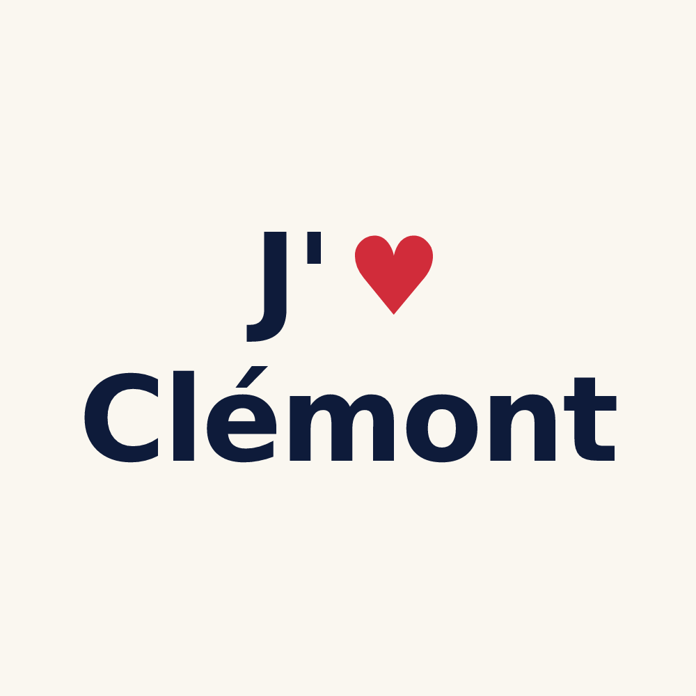 Tasse personnalisée Clémont — design J'aime Clémont