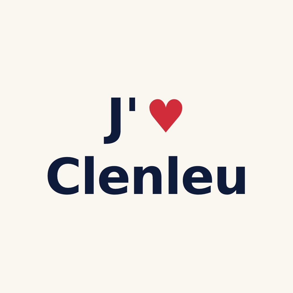 Tasse personnalisée Clenleu — design J'aime Clenleu