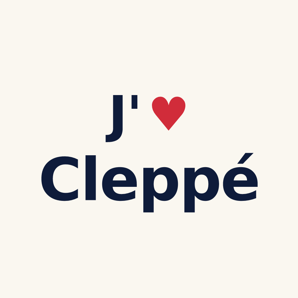 Tasse personnalisée Cleppé — design J'aime Cleppé