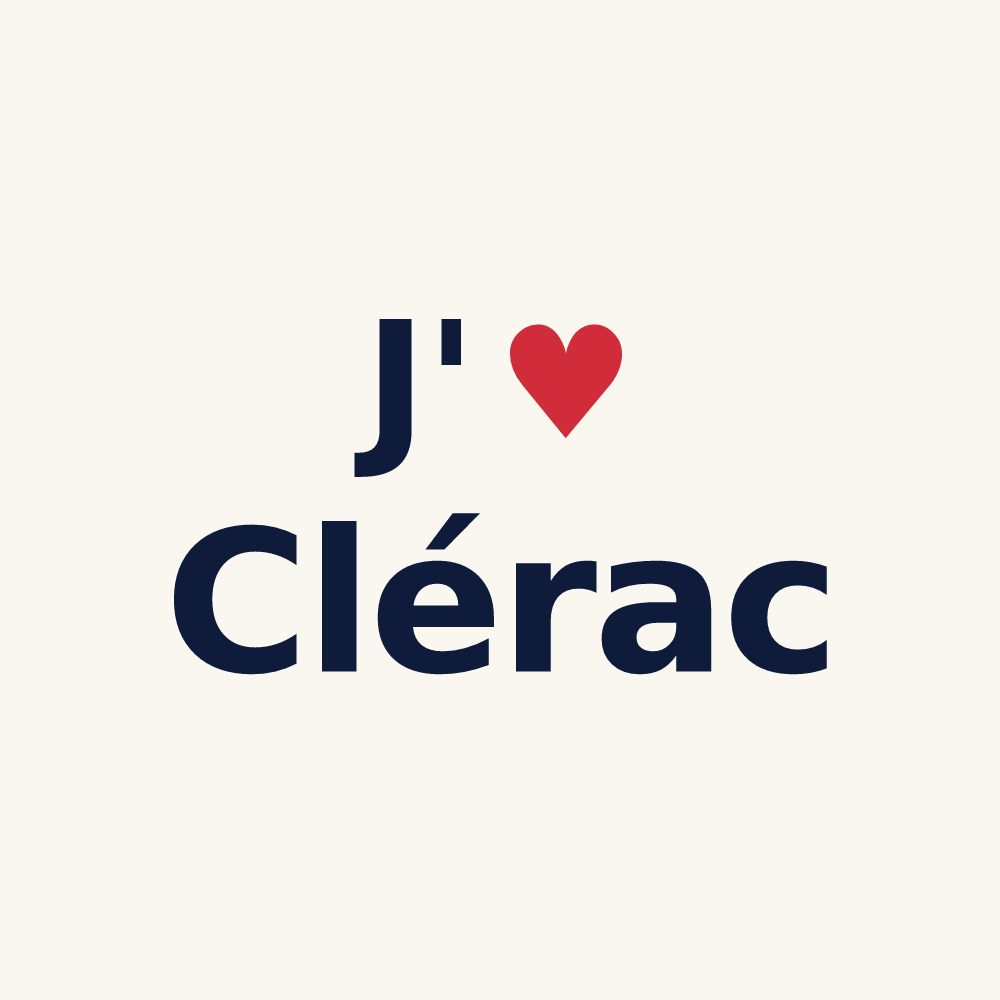 Tasse personnalisée Clérac — design J'aime Clérac