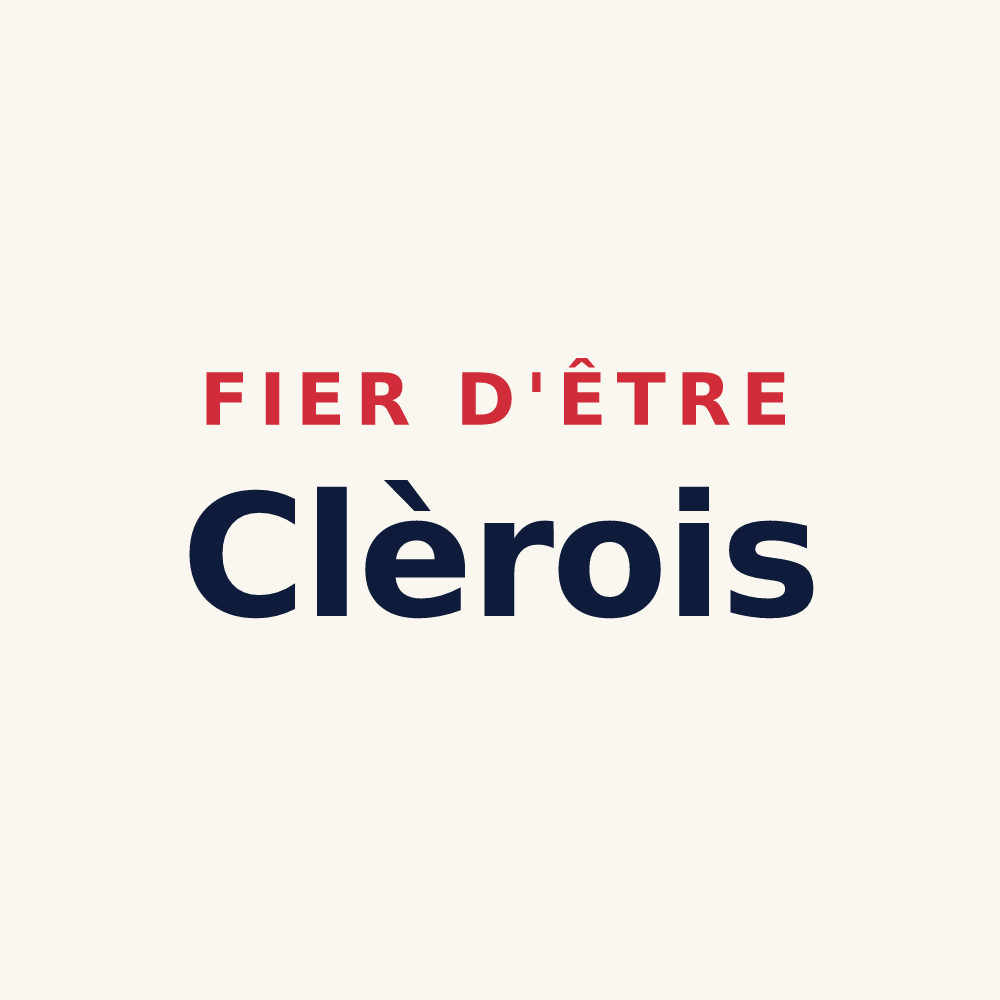 Tasse « Fier d'être Clèrois » — design pour Clères