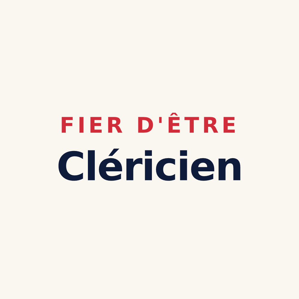Tasse « Fier d'être Cléricien » — design pour Clérey