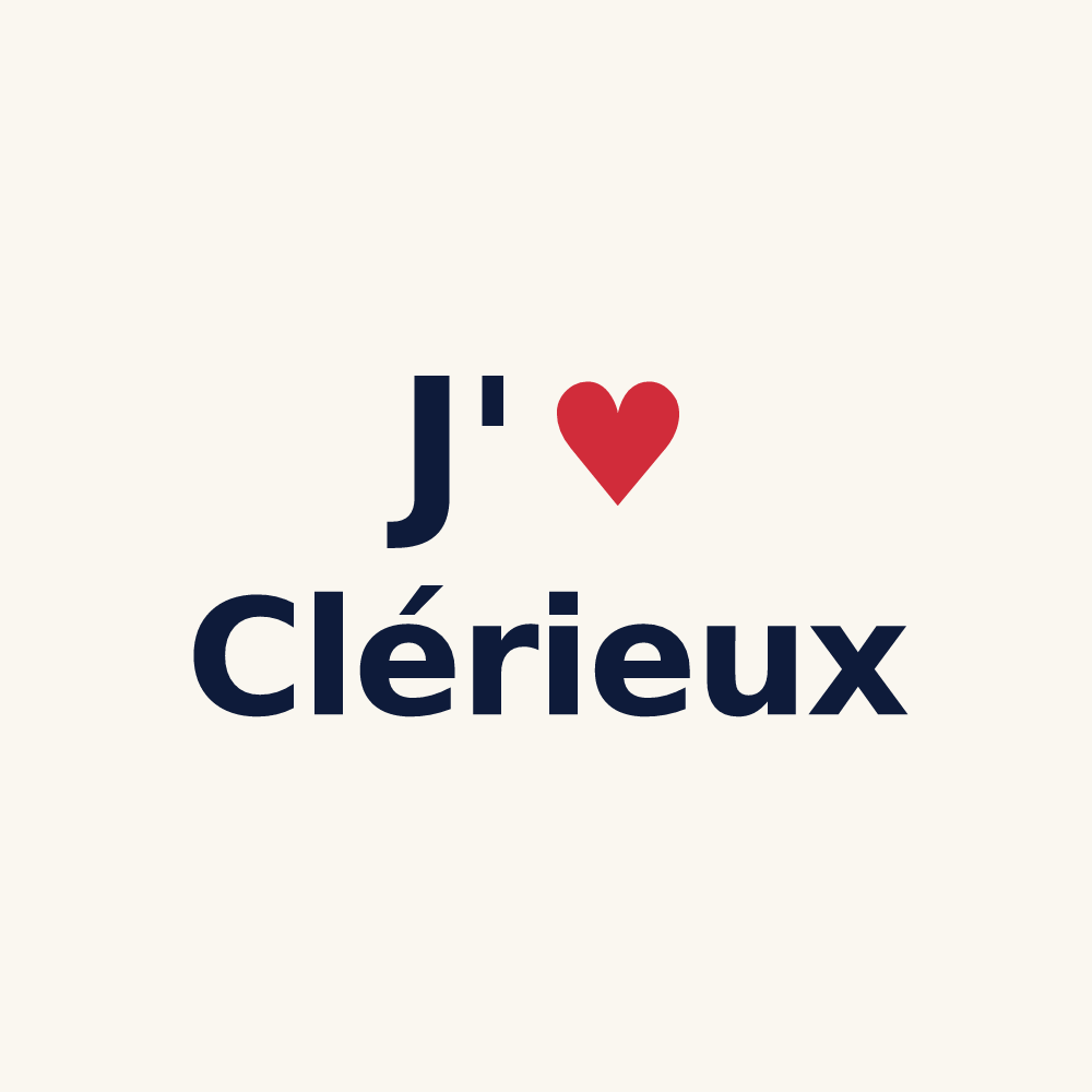 Tasse personnalisée Clérieux — design J'aime Clérieux