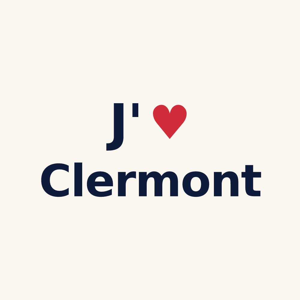 Tasse personnalisée Clermont — design J'aime Clermont