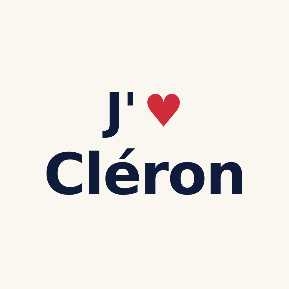 Tasse personnalisée Cléron — design J'aime Cléron