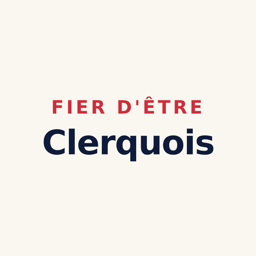 Tasse « Fier d'être Clerquois » — design pour Clerques