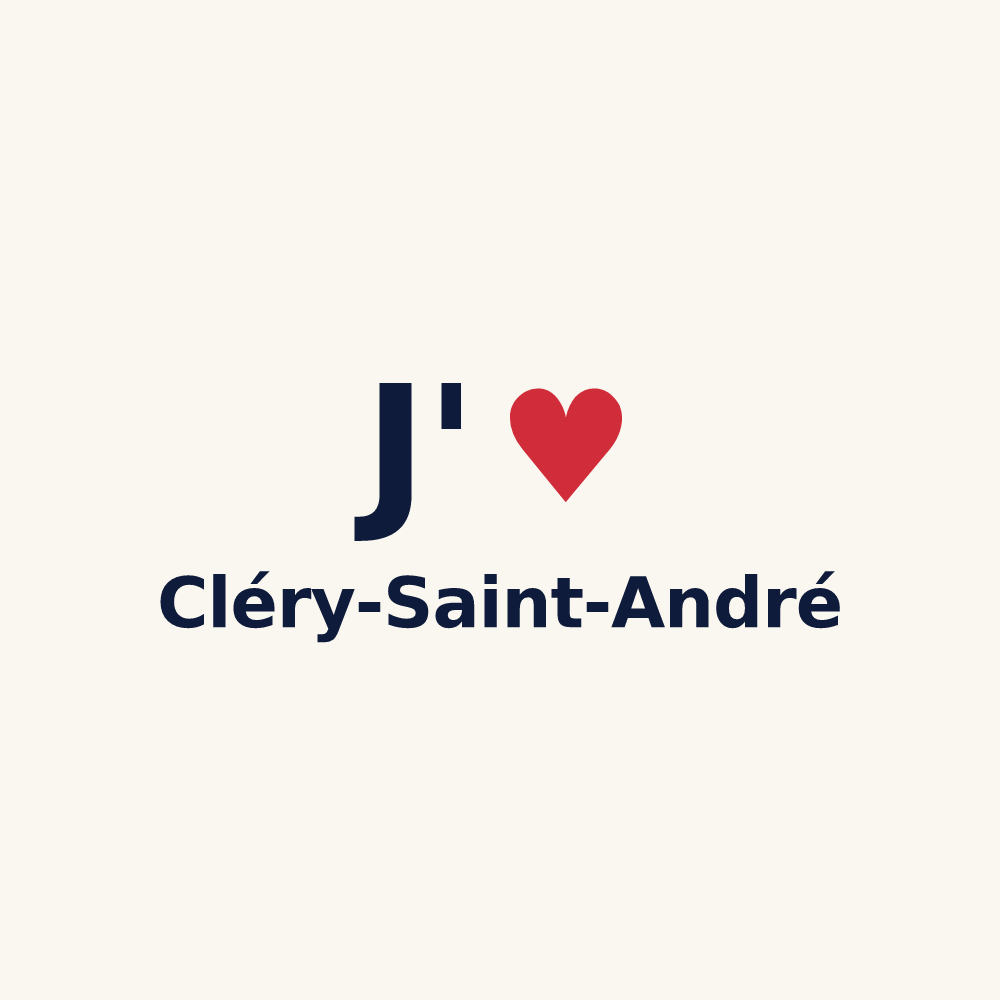 Tasse personnalisée Cléry-Saint-André — design J'aime Cléry-Saint-André