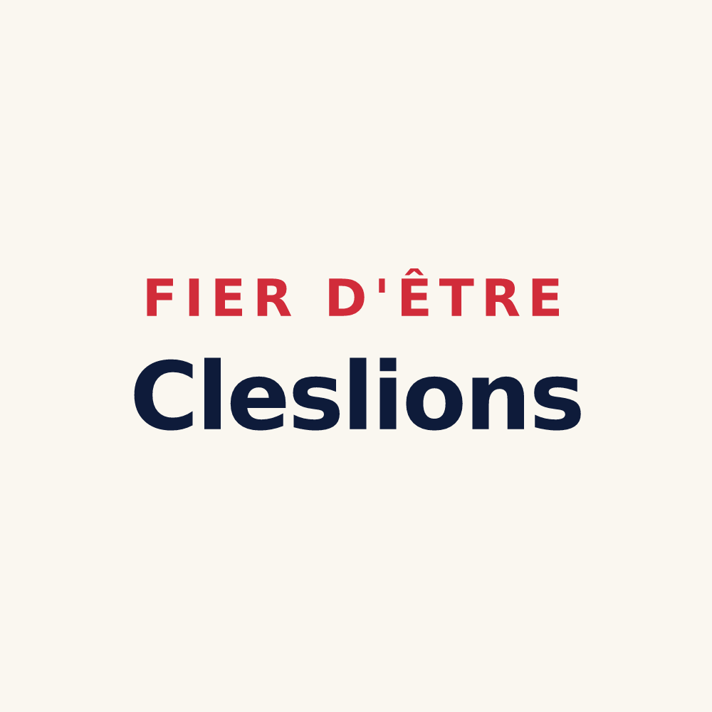 Tasse « Fier d'être Cleslions » — design pour Clesles
