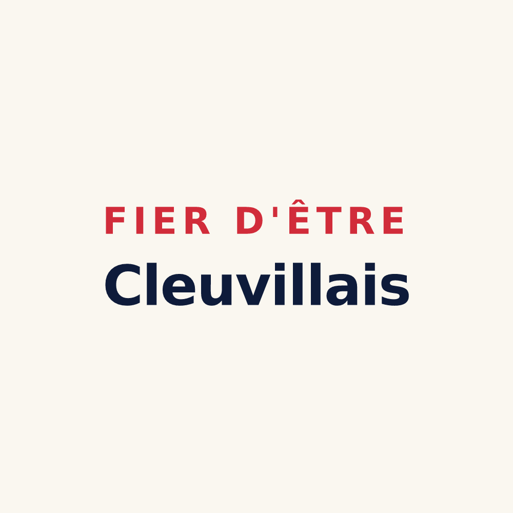Tasse « Fier d'être Cleuvillais » — design pour Cleuville