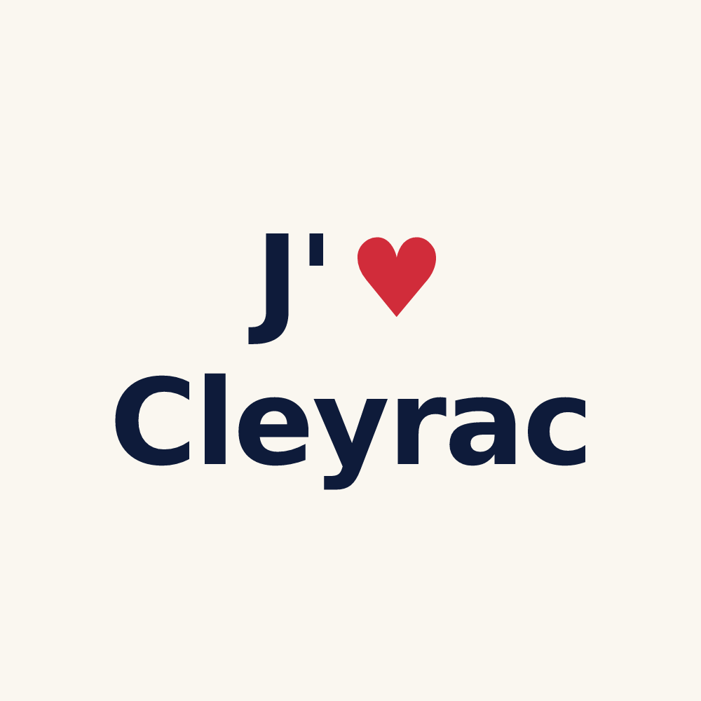 Tasse personnalisée Cleyrac — design J'aime Cleyrac