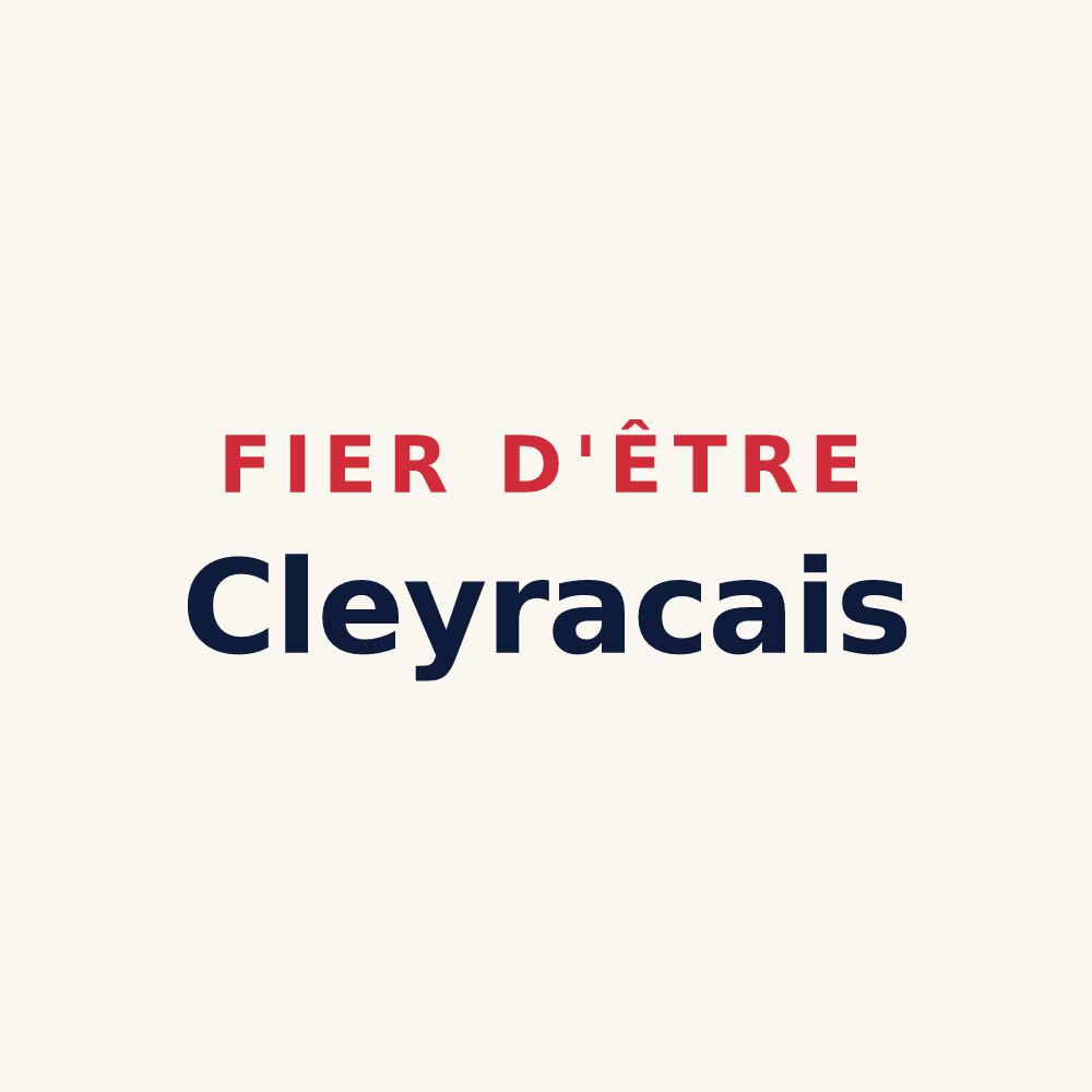 Tasse « Fier d'être Cleyracais » — design pour Cleyrac