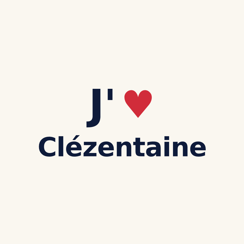 Tasse personnalisée Clézentaine — design J'aime Clézentaine