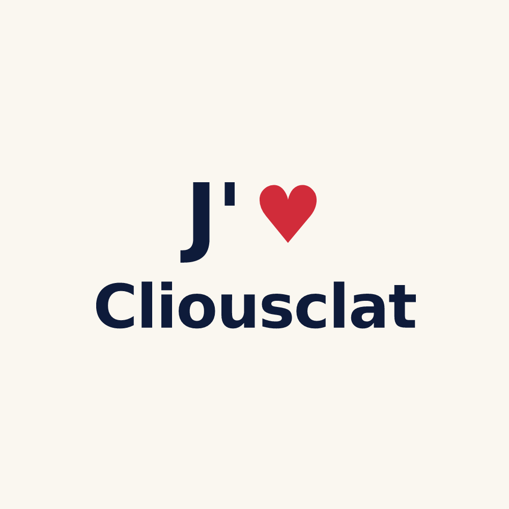 Tasse personnalisée Cliousclat — design J'aime Cliousclat