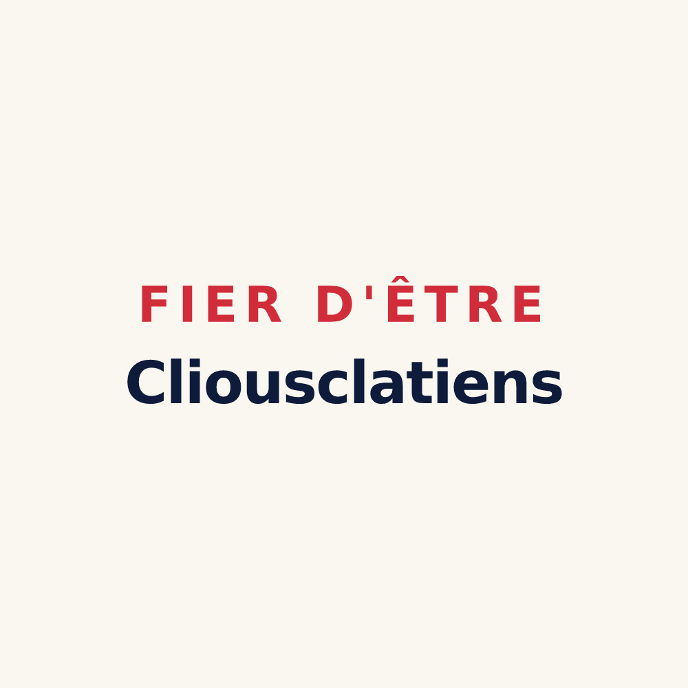 Tasse « Fier d'être Cliousclatiens » — design pour Cliousclat