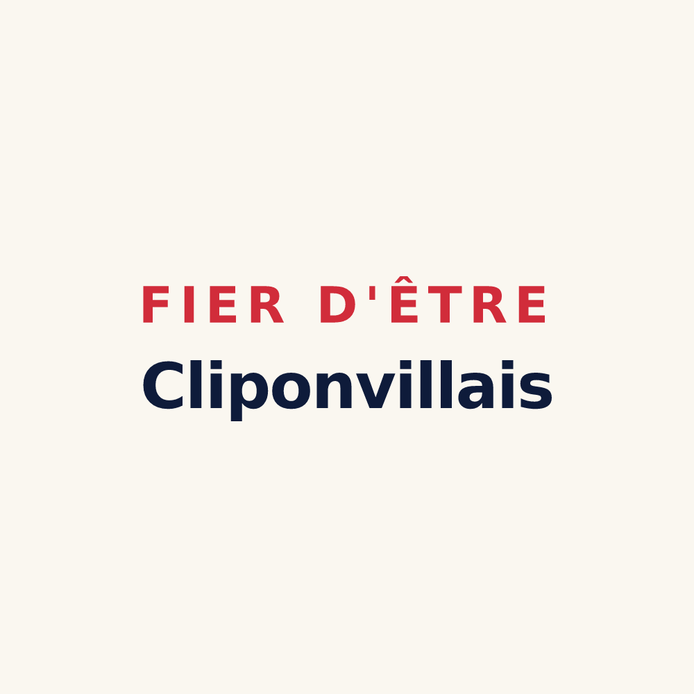 Tasse « Fier d'être Cliponvillais » — design pour Cliponville