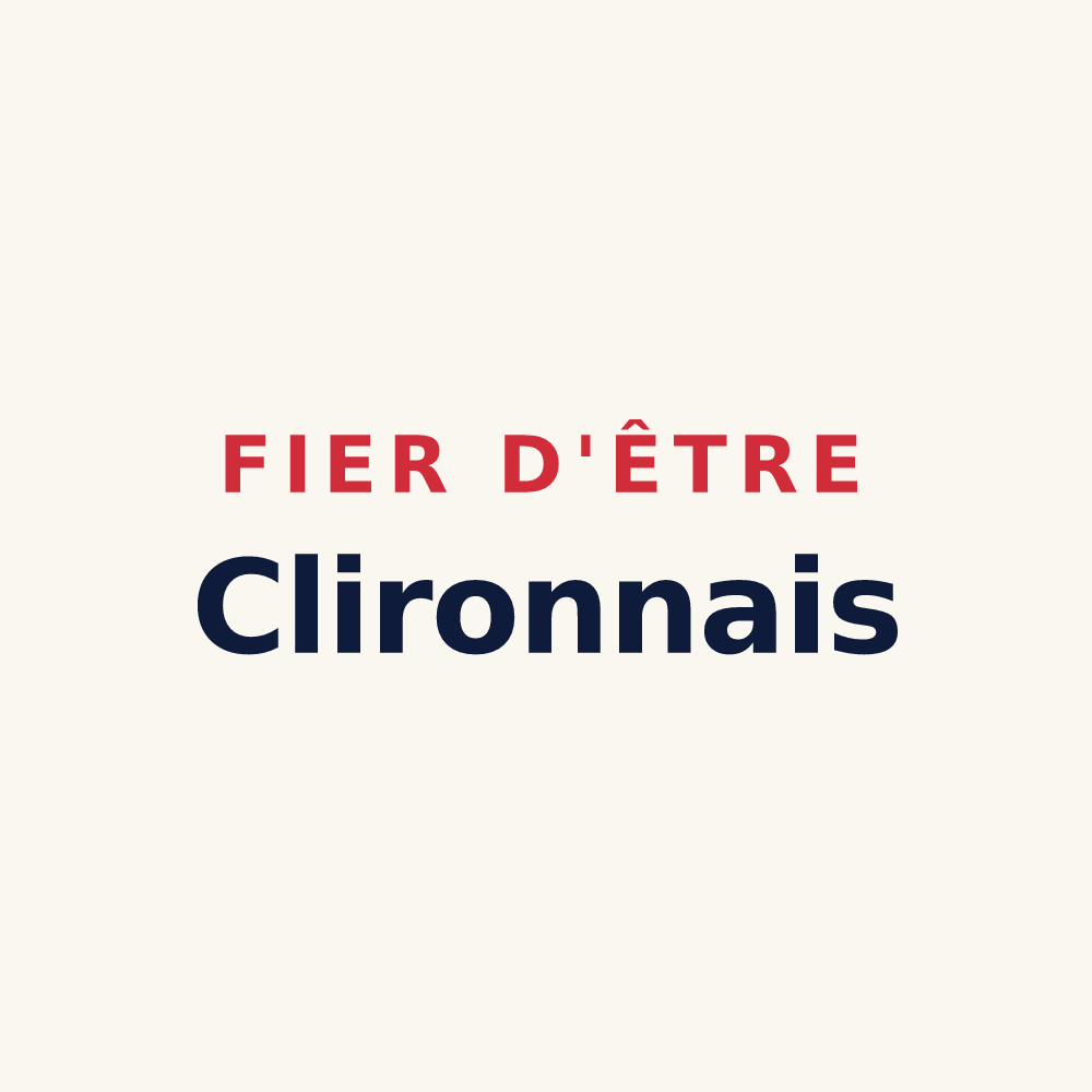 Tasse « Fier d'être Clironnais » — design pour Cliron