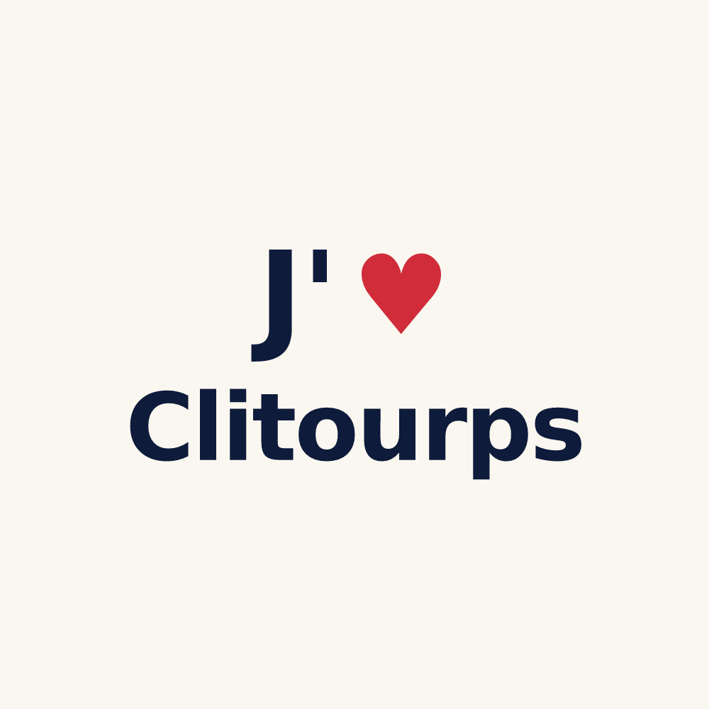 Tasse personnalisée Clitourps — design J'aime Clitourps