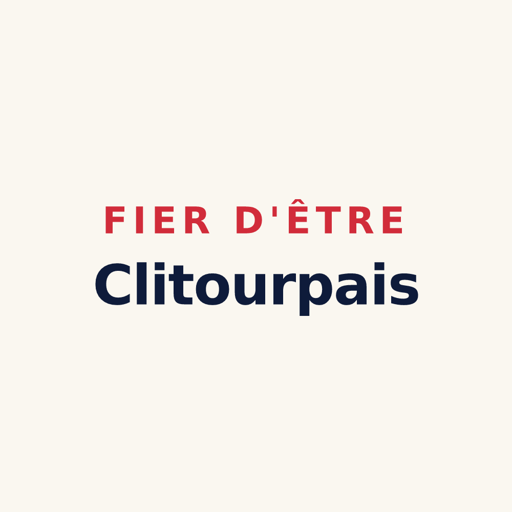 Tasse « Fier d'être Clitourpais » — design pour Clitourps