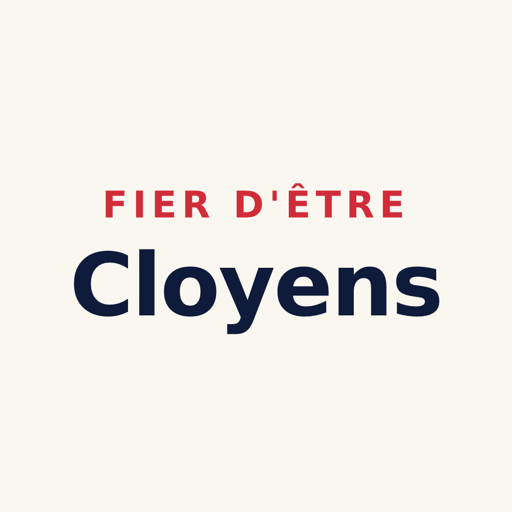 Tasse « Fier d'être Cloyens » — design pour Cloyes-sur-Marne