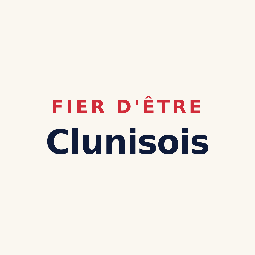 Tasse « Fier d'être Clunisois » — design pour Cluny