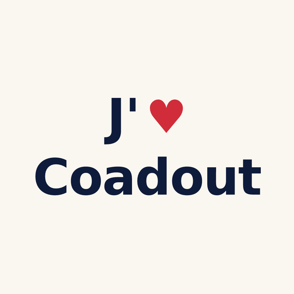 Tasse personnalisée Coadout — design J'aime Coadout