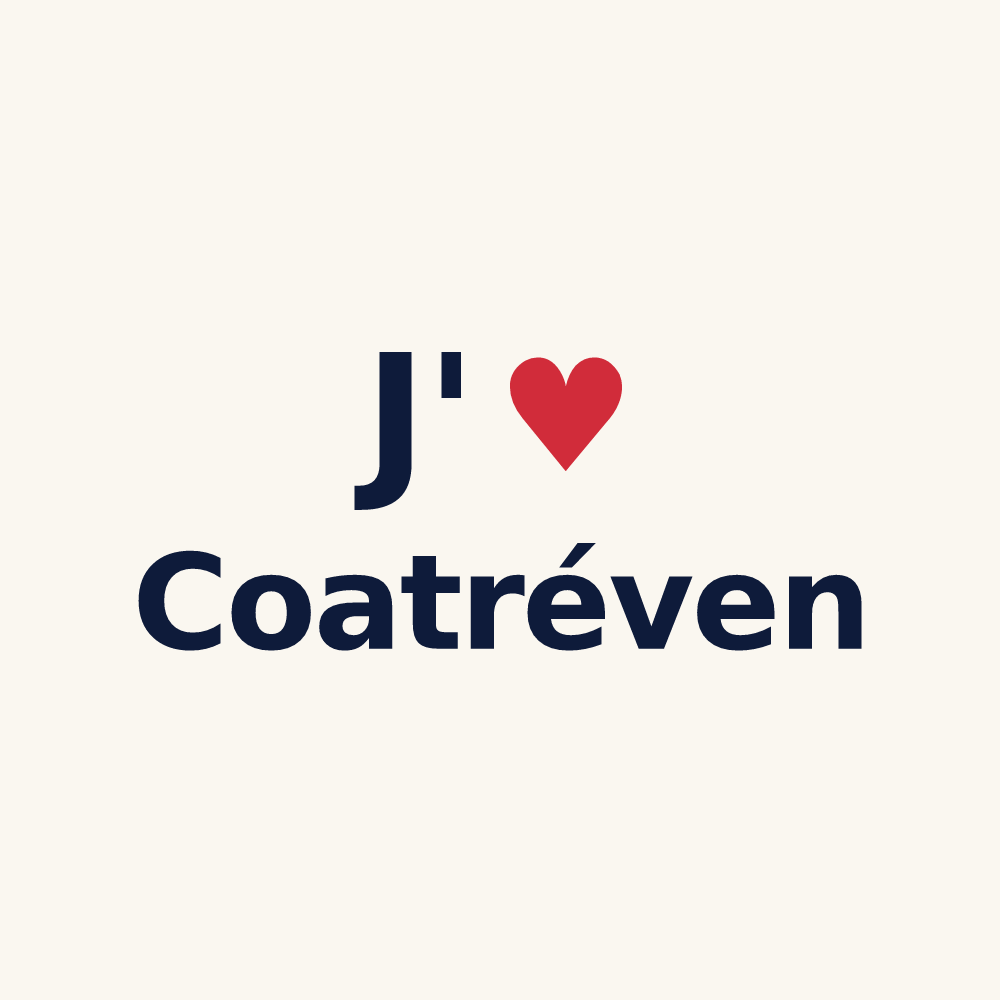Tasse personnalisée Coatréven — design J'aime Coatréven