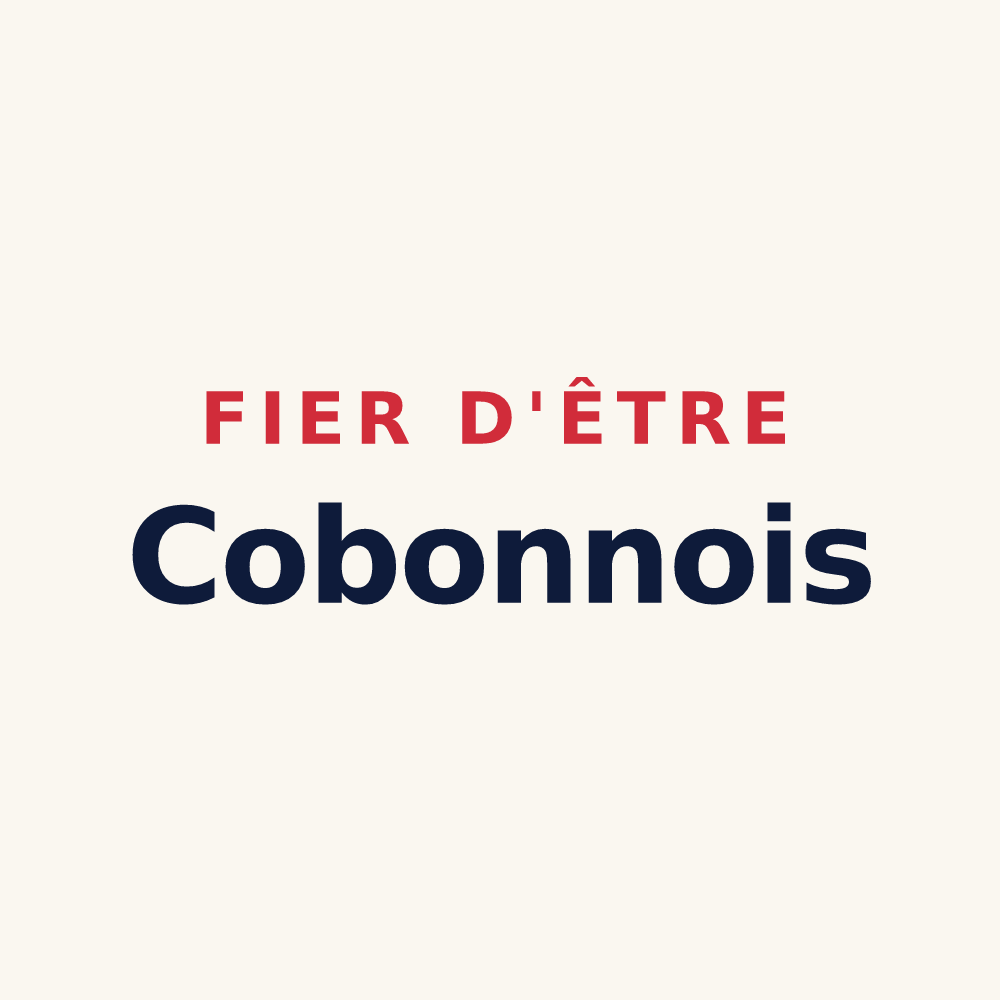 Tasse « Fier d'être Cobonnois » — design pour Cobonne