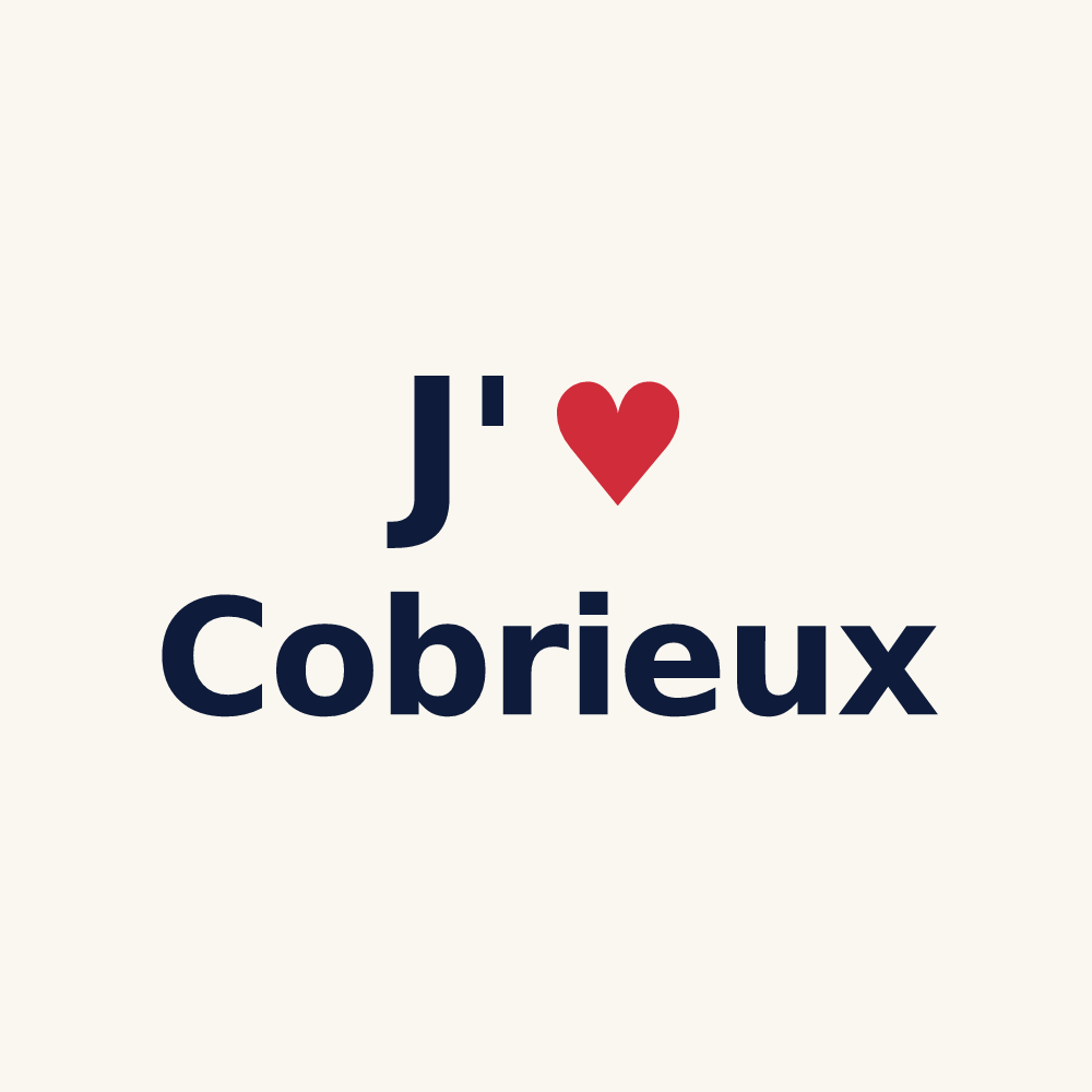 Tasse personnalisée Cobrieux — design J'aime Cobrieux